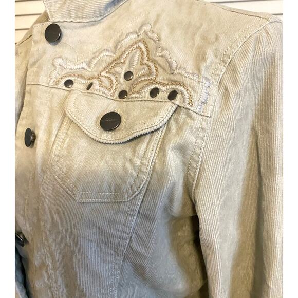 Vintage Stetson corduroy jacket Stud embroidered M jean jacket style - Picture 3 of 8
